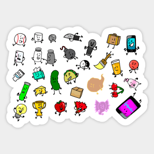 Inanimate Insanity All Characters Sticker